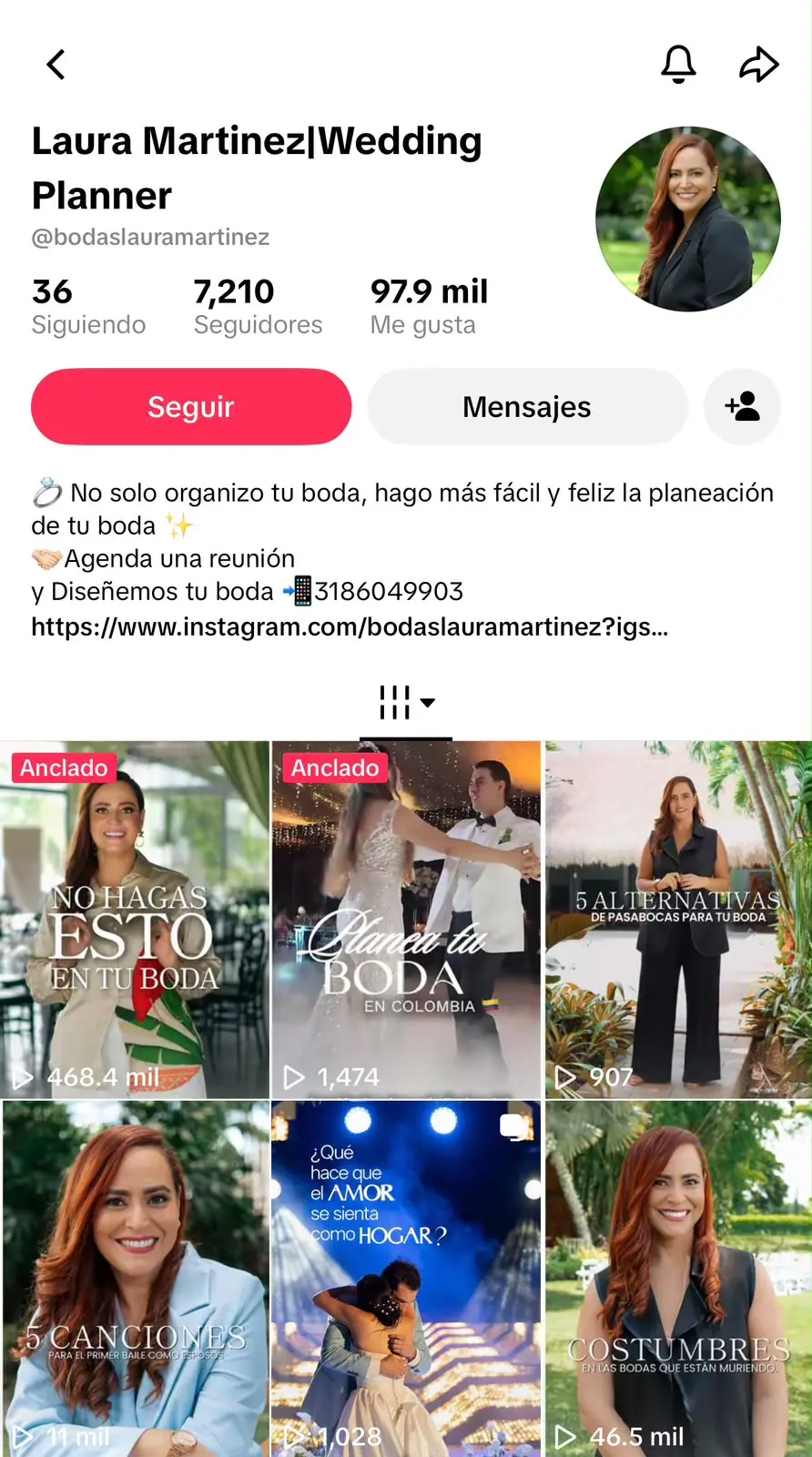 Perfil de TikTok